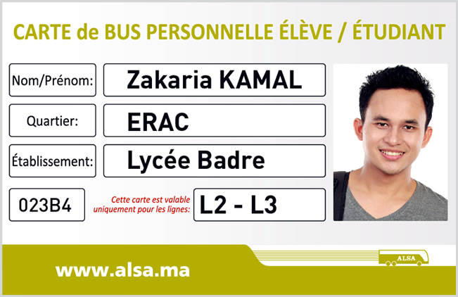 Carte d’étudiant